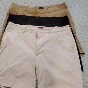 J crew mens tech shorts 32 waist 3 pairs